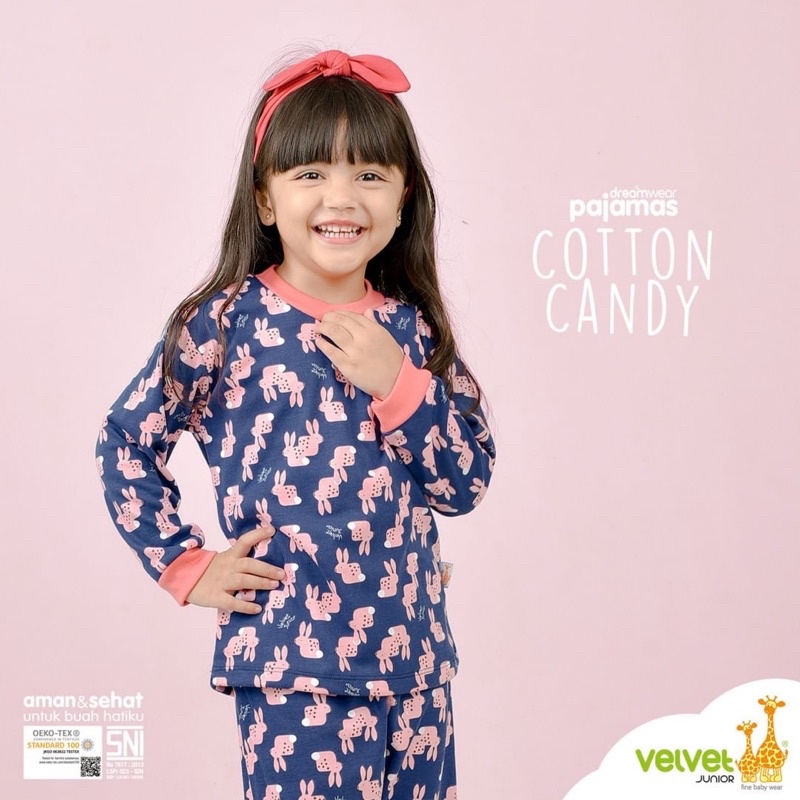 VELVET JUNIOR PIYAMA DREAMWEAR GIRL - PIYAMA ANAK PEREMPUAN | BAJU TIDUR ANAK