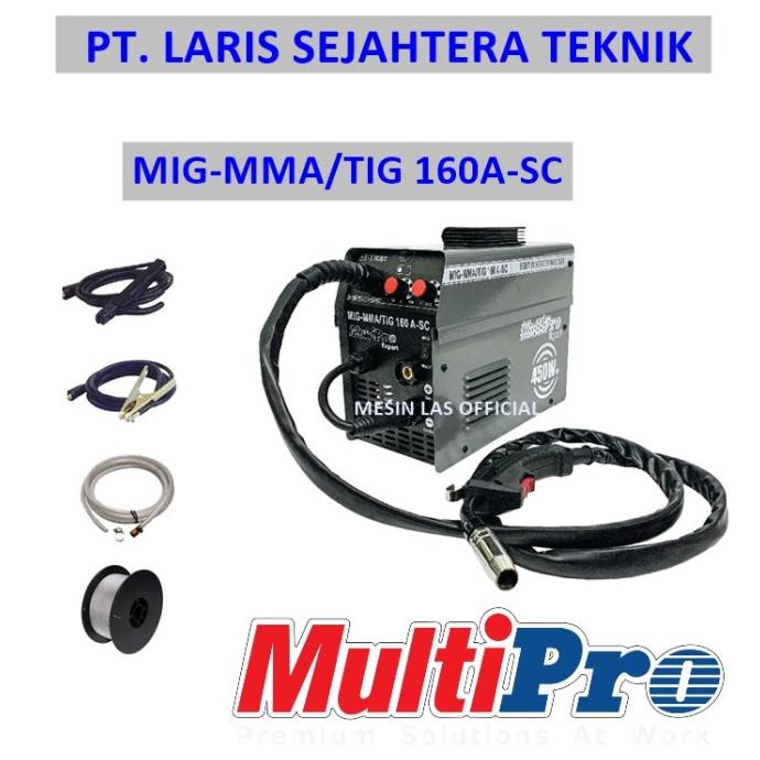 Mesin Las Multipro Mig-Mma-Tig 160A S-C Alat Las Co Tanpa Gas