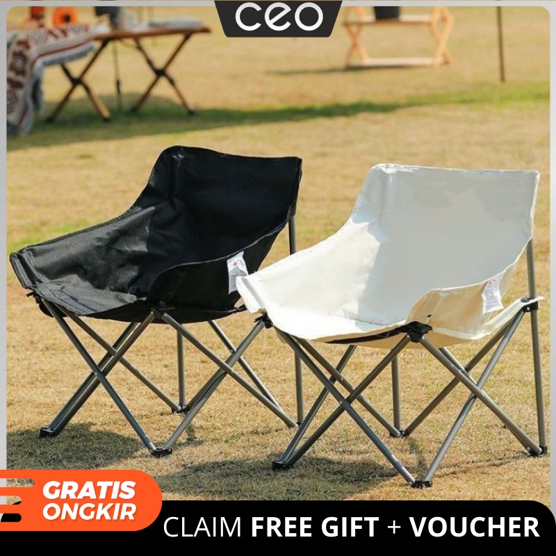 CEO kursi outdoor lipat camping kemping lebar / Bangku portable / foldable chair outdoor / tempat duduk memancing piknik outdoor