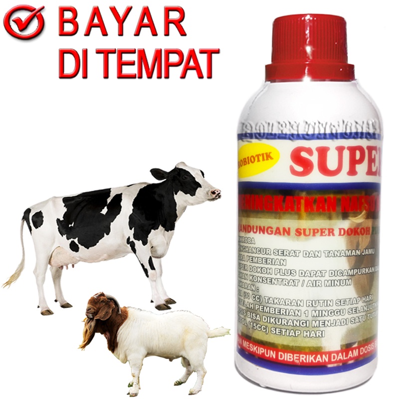 SUPER DOKOH Vitamin Sapi Kambing Kuda Penggemuk Probiotik Nafsu Makan