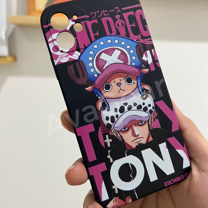 Case One Piece Trafalgar Law Chopper TPU Softcase iPhone 6g 7 8+ X XR XS 11 12 13 Mini 14 Plus Pro Max