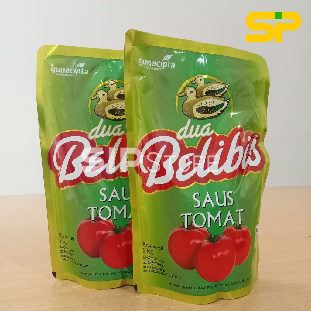 Saos Tomat DUA BELIBIS 1 kg / Saus Sambal / Saus Tomat 1 kg Belibis Refill Pillow Pouch