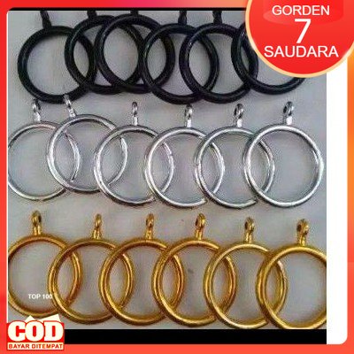 Hordeng Ring Gorden Jendela Pendek Ring Korden Pintu Gelangan Gorden Ring Tirai Ring Slambu Cincin P