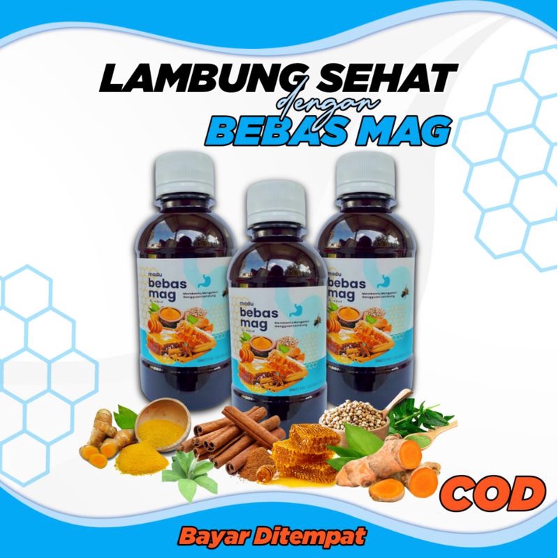 

Madu bebas mag Madu Herbal 3× Lebih efektif atasi Asam lambung,maag