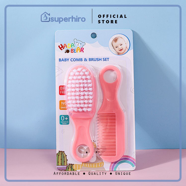 Sisir Bayi Hair Brush And Comb Set Baby 2 in 1