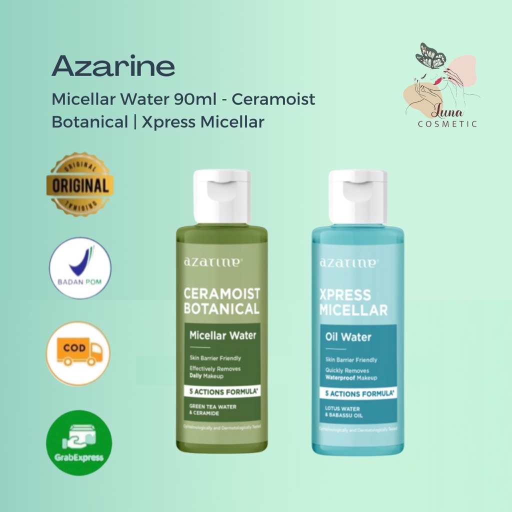 AZARINE Ceramoist Botanical Micellar Water / Xpress Micellar Oil Water (90ml)