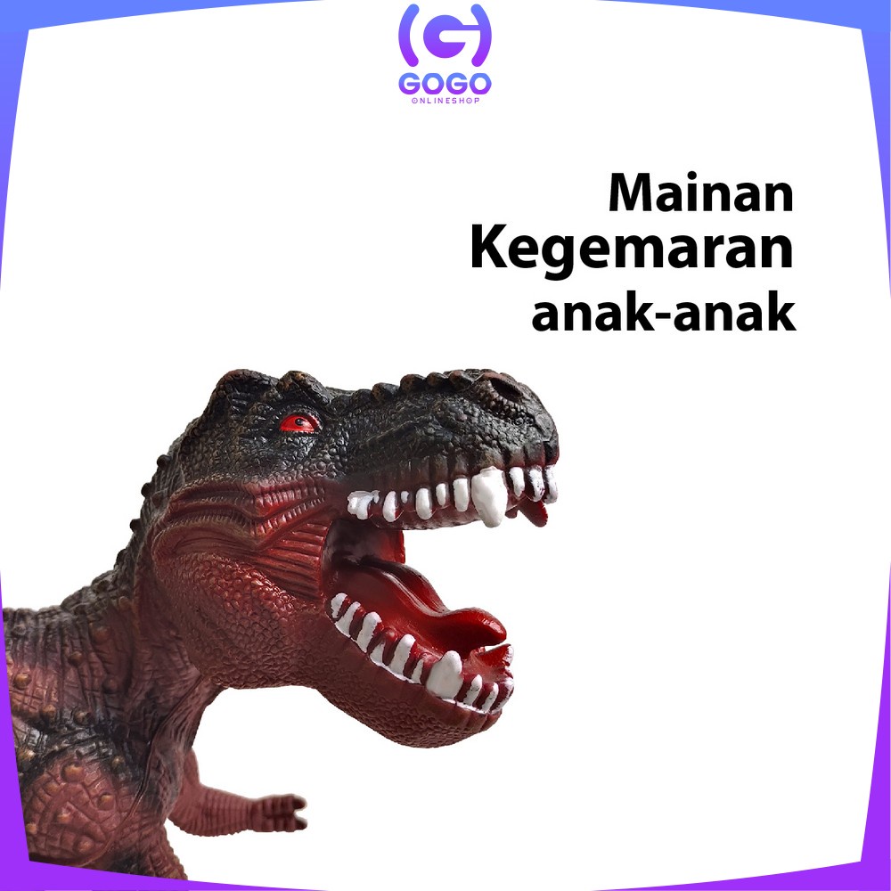 GOGO-M263 M265 Mainan Figure Dinosaurus T Rex Jurassic World / Brontosaurus Maenan Edukasi Dino Toys Animal Figur