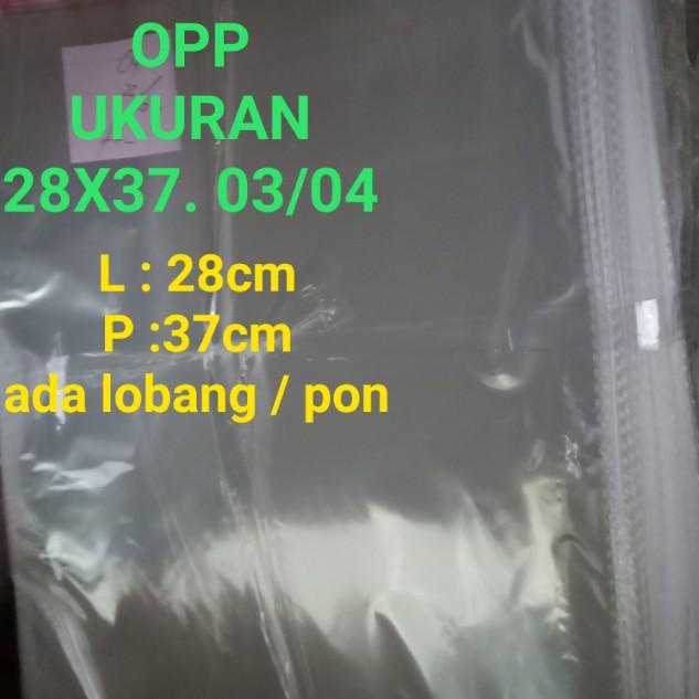 

PLASTIK OPP 28X37. 03 & 04.(JUAL PER 500.LEMBAR) - 28x37.03