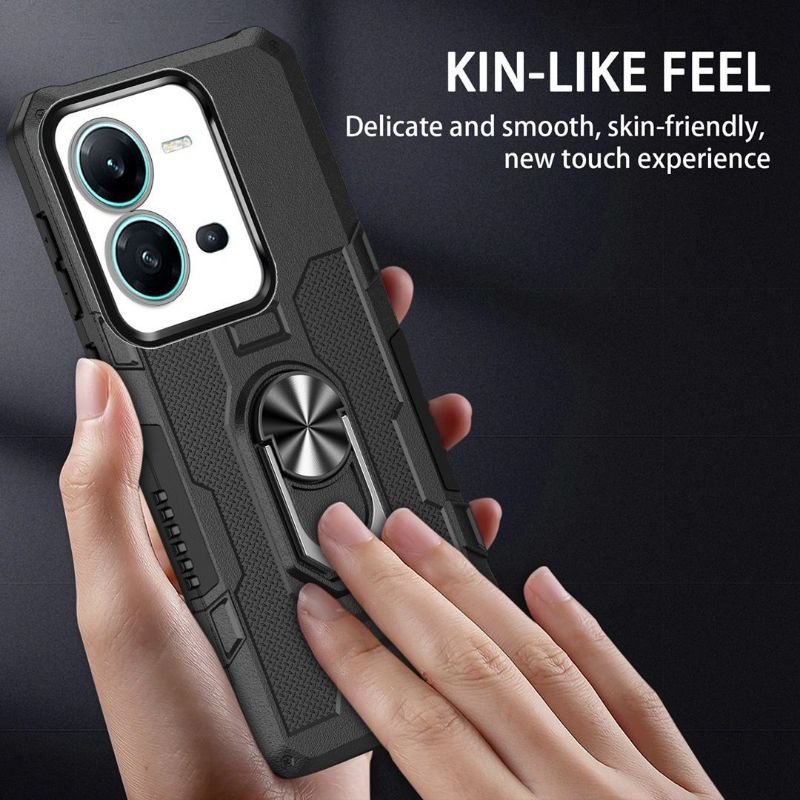 Case robot hit eye ring Samsung S22 S22 plus S22 ultra New tpu armor with metal holder 360 kick stan