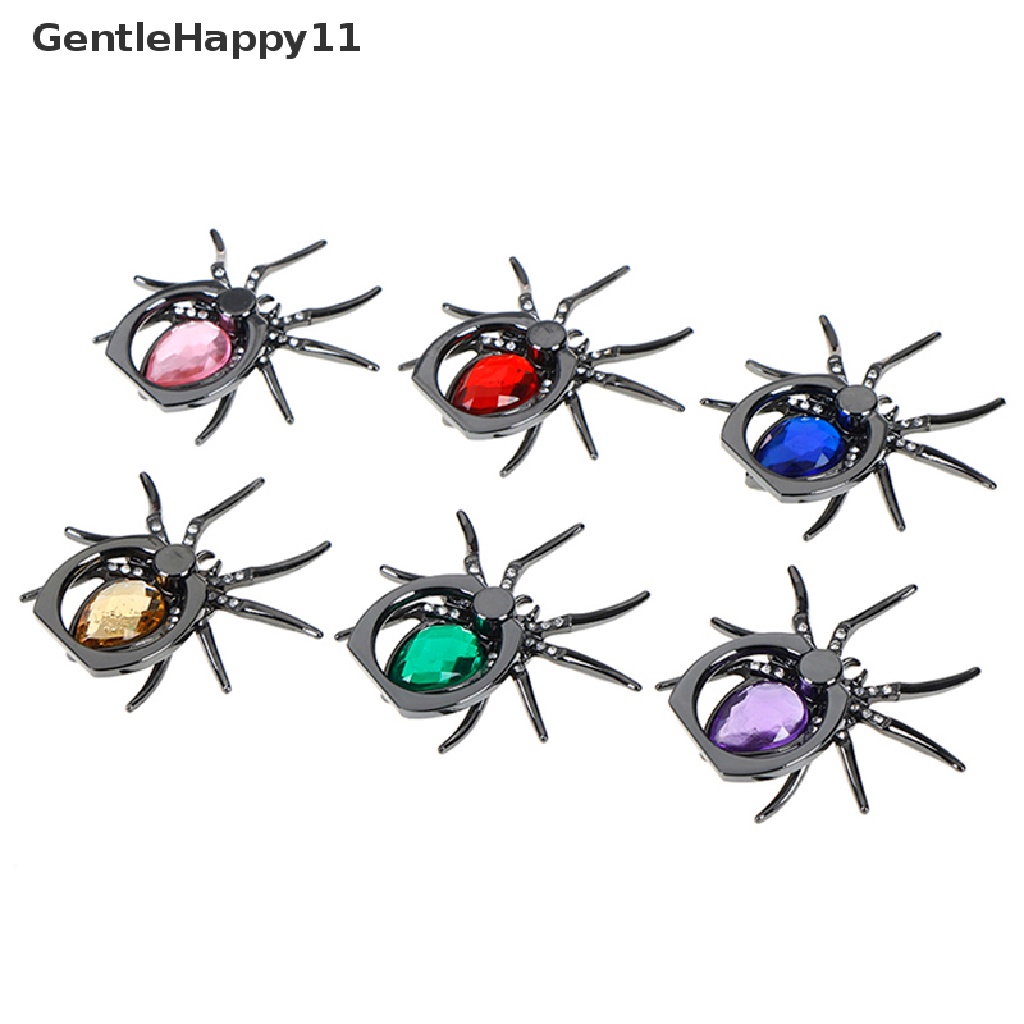 Gentlehappy Metal Spider Ring Holder 360 Rotate Phone Stand Tempat Handphone id