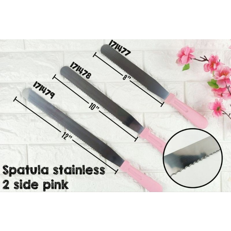 spatula stainless 2 sisi