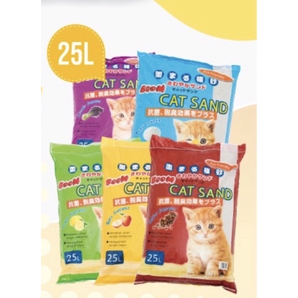 Pasir Boom Cat Sand 25 Liter Aroma Random