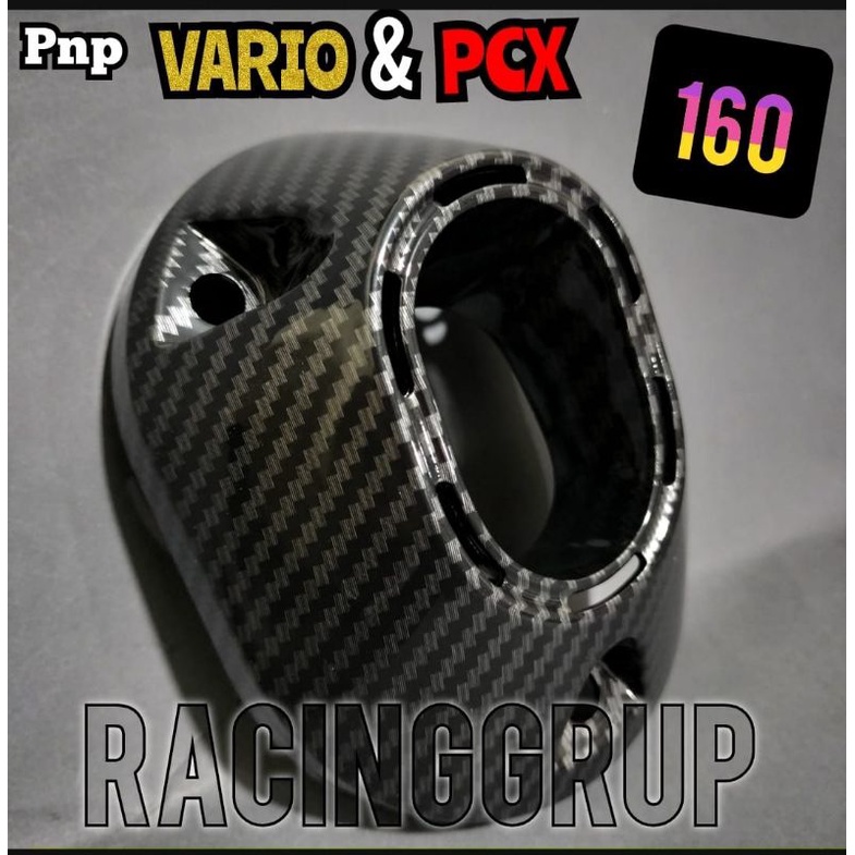 moncong corong cover ujung tutup knalpot honda Pcx 160 New Vario 160 CARBON(R32)