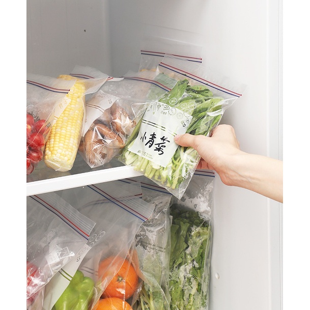 ❤ IJN ❤ Kantong Ziplock Double Seal Reusable Wadah Penyimpanan Makanan/Serbaguna Food Preparation