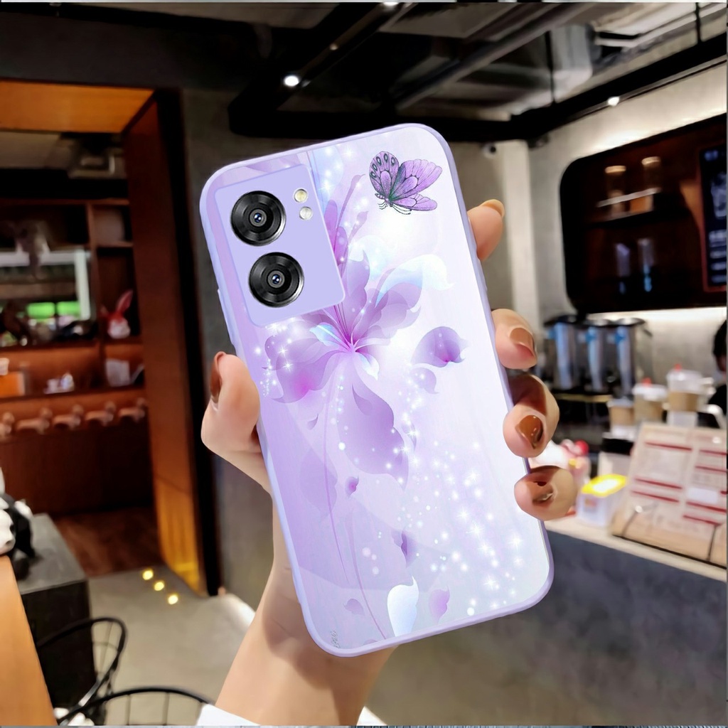 [U108] Softcase Kaca Warna Lilac Oppo A57 2022 Oppo A77s 2022 - Softcase Mirror Oppo A57 2022-  Soft