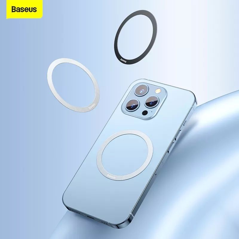 BASEUS Ring Magnetic For MagSafe Charging / Ring Plate Magsafe isi 2Pcs