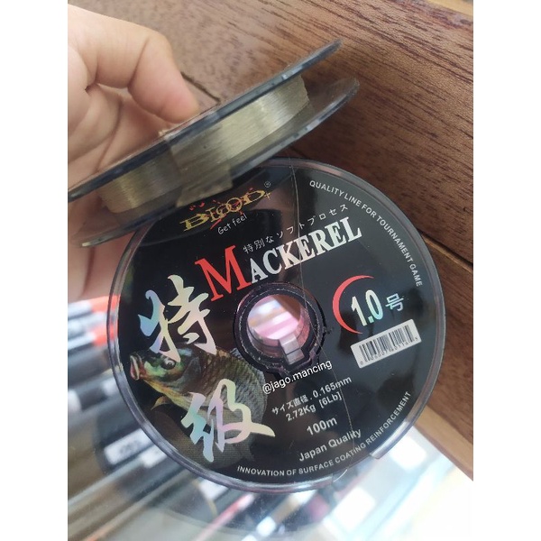 SENAR BLOOD MACKEREL 100M SENAR PANCING
