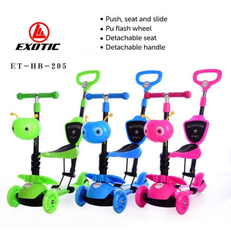 SCOOTER ANAK MERK EXOTIC ET-HB-005~OTOPED ANAK~MAINAN ANAK