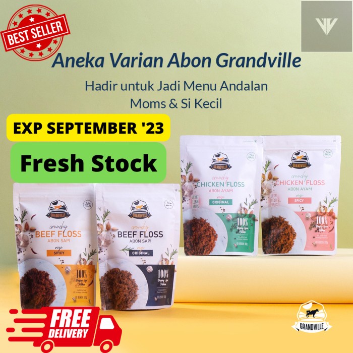 

NEW Abon Sapi Grandville Abon Ayam Grandville Halal Best Seller - Ayam Spicy