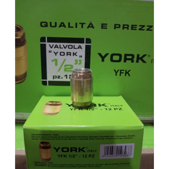 Tusen Klep York YFK 1/2" Full Kuningan (Spare Part Pompa Air)