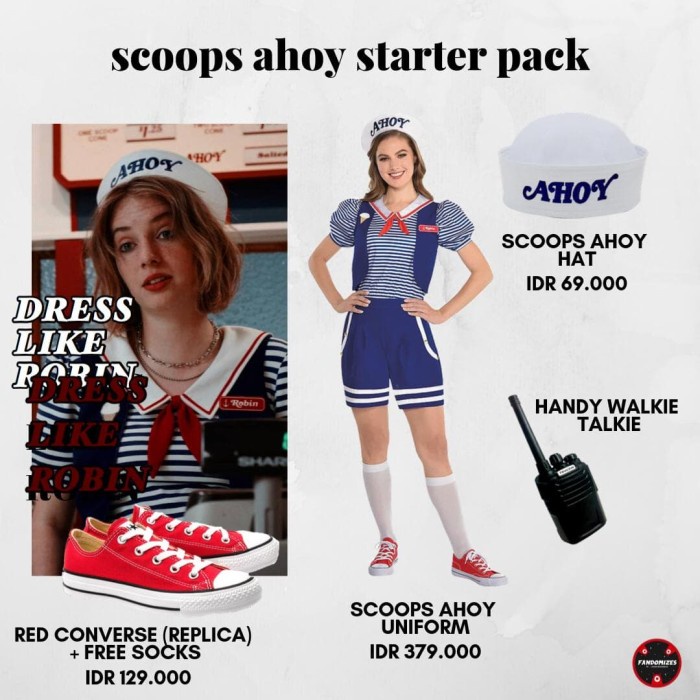 Jual Entertain [Ready Soon] Stranger Things Scoops Ahoy Uniform Robin