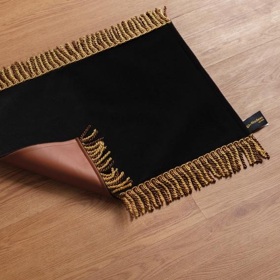 Sajadah Aladeen Kecil Mini / Kepala Bulu Tipis Polos - HITAM