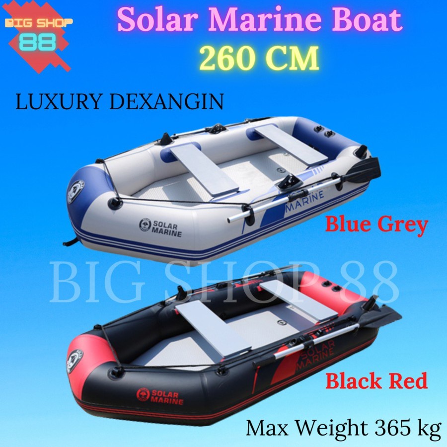 Perahu Karet Mancing Inflatable PVC Boat Perahu Karet Tiup Angin Solar Marine Mesin Perahu Bracket P