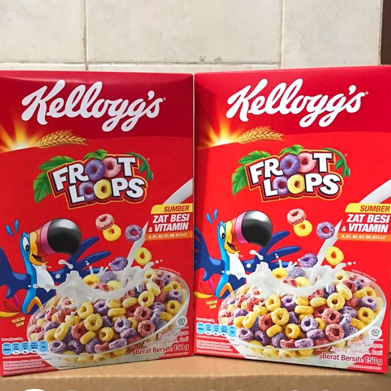 

KELLOGG'S Sereal Sarapan Froot Loops Box 150gr