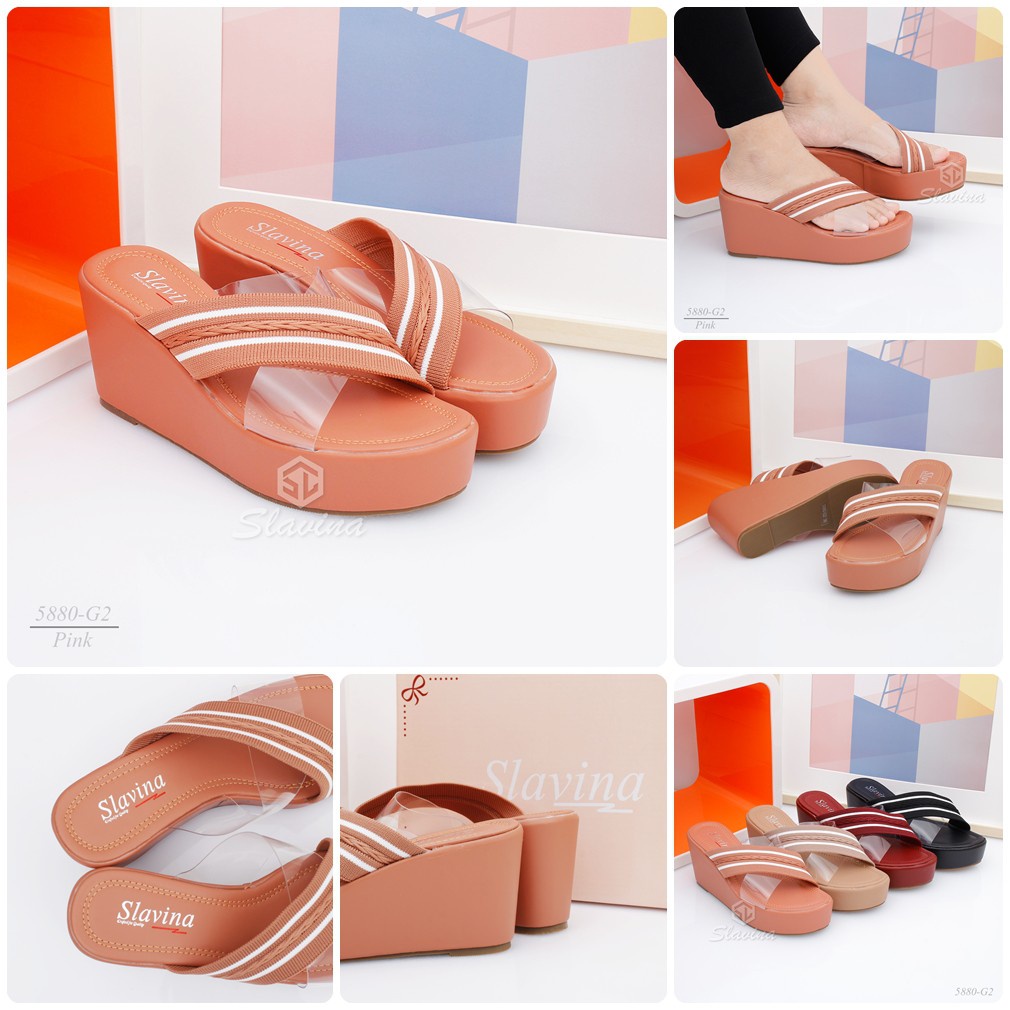 BIG SALE - Ivony Seivona - 5580-G2 Sandal Slavina Wedges Series