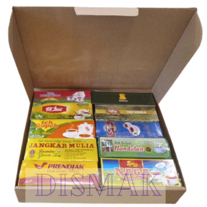 

_^_^_^] Hampers lebaran natal 10 teh celup gift box teh celup