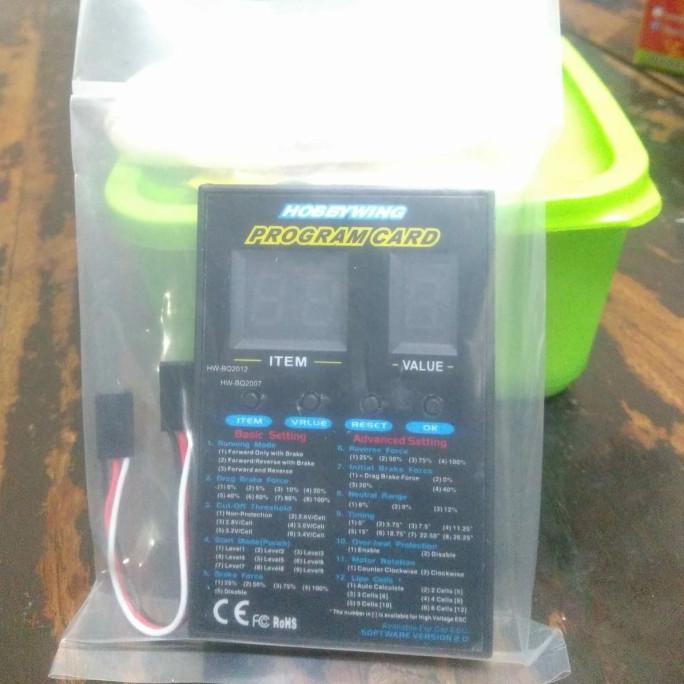 part rc program card esc hobbywing ori