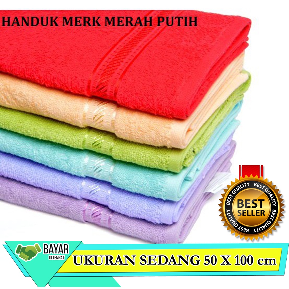 Handuk Merah Putih Size 50X100 /Handuk Microfiber /handuk Balita lembut nyerap air Handuk Serbaguna -VEGASUS Store(COD)