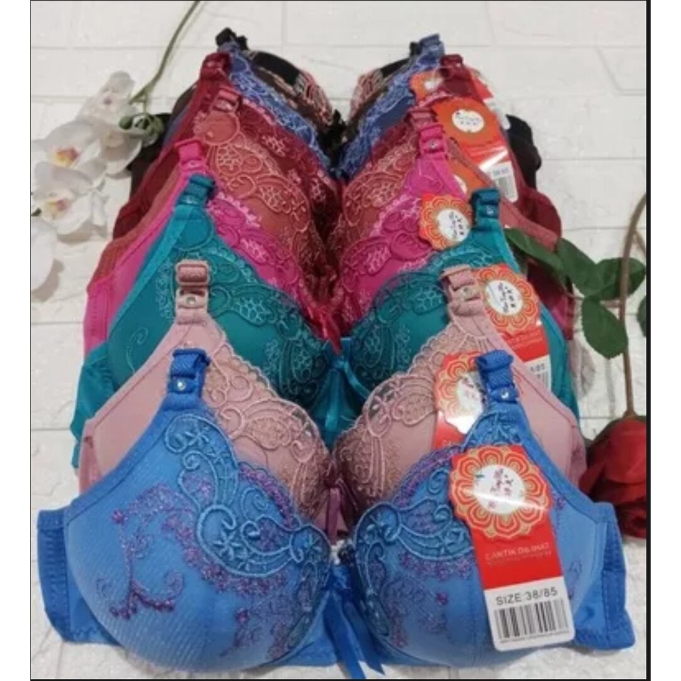 BRA BH BORDIR KAIT 3 CUP BESAR REAL PICTURE PREMIUM BRA