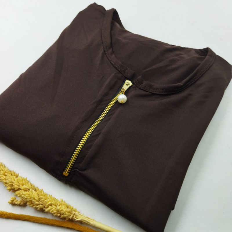 daster panjang lengan pendek busui