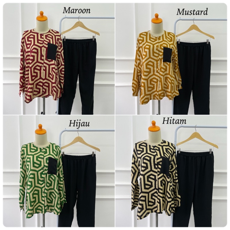 NAOMI SET ONESET VIRAL MOTIF ZAHRA SETCEL MOTIF RAYON MUSLIM GROSIR ECER