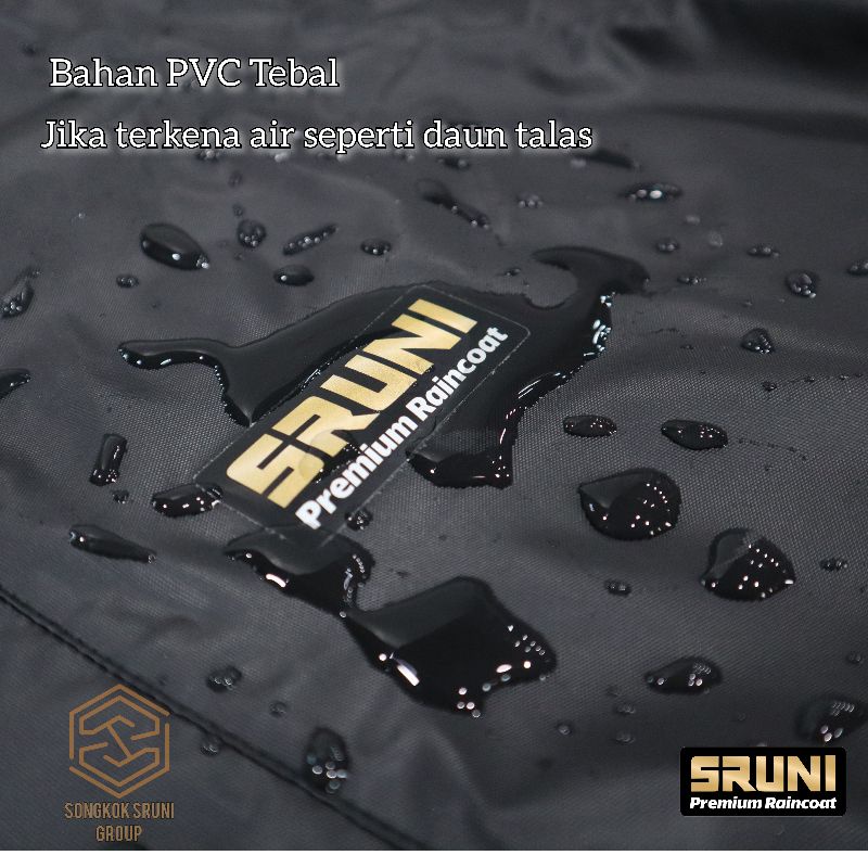 JAS HUJAN PRIA WANITA SRUNI ORIGINAL MANTEL HUJAN RAINCOAT TEBAL ANTI REMBES WARNA BIRU MERAH HIJAU ARMY BUKAN GNA BATOK AXIO ASV