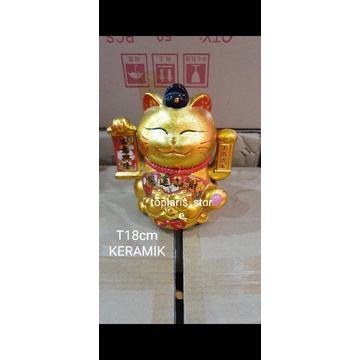 Kucing Maneko Neki Keramik Jumbo Uk 30