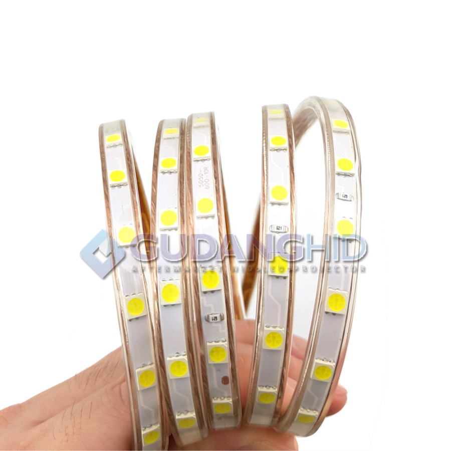 Lampu Tumblr Dekorasi LED Strip Selang 5050 220V 5W IP65 Waterproof
