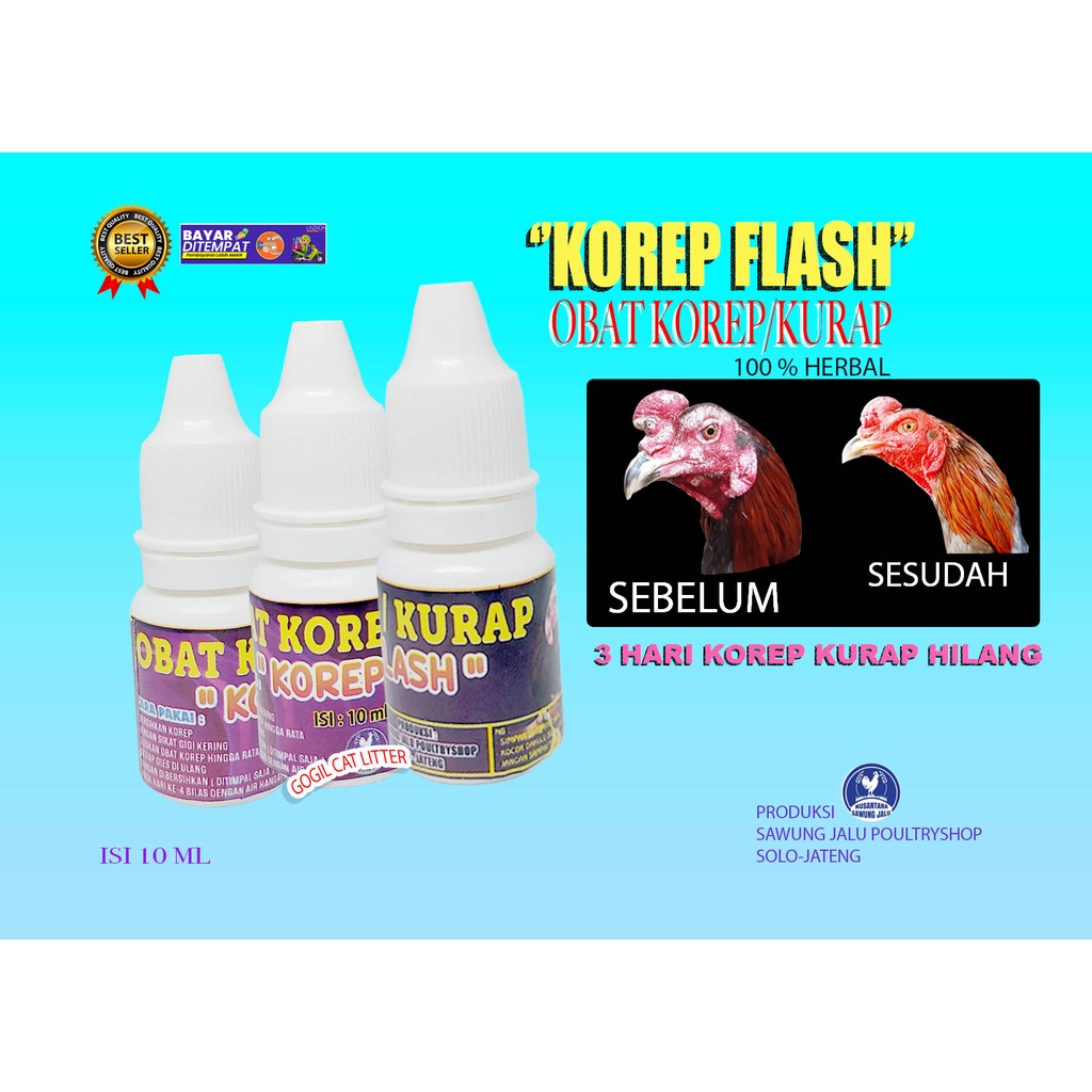 OBAT KOREP,KURAP AYAM KOREP FLASH-(OBAT,VITAMIN,DOPING,AYAM ADUAN,JAGO,PETARUNG,PENGGEMUK AYAM,AYAM 
