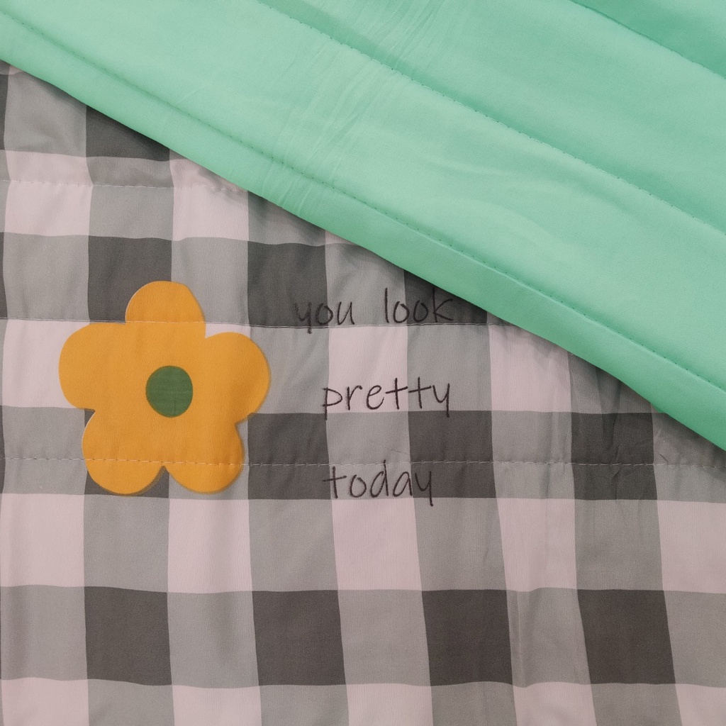 Selimut Bedcover Katun / Selimut bedcover 2 Sisi Motif Aesthetic 180x200/200x230 cm Korean Design New arrival