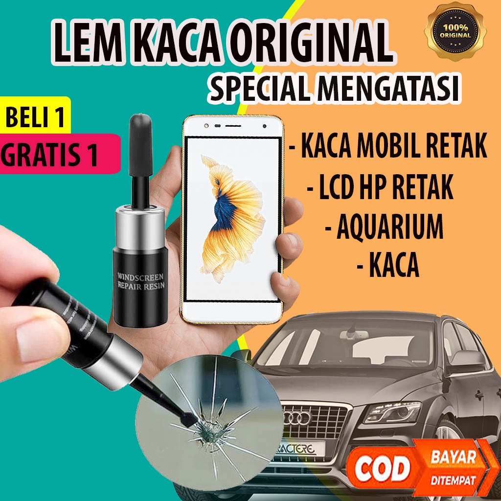 Lem Kaca Mobil Retak, Lem LCD HP, Lem Kaca Akuarium Original Terbaik