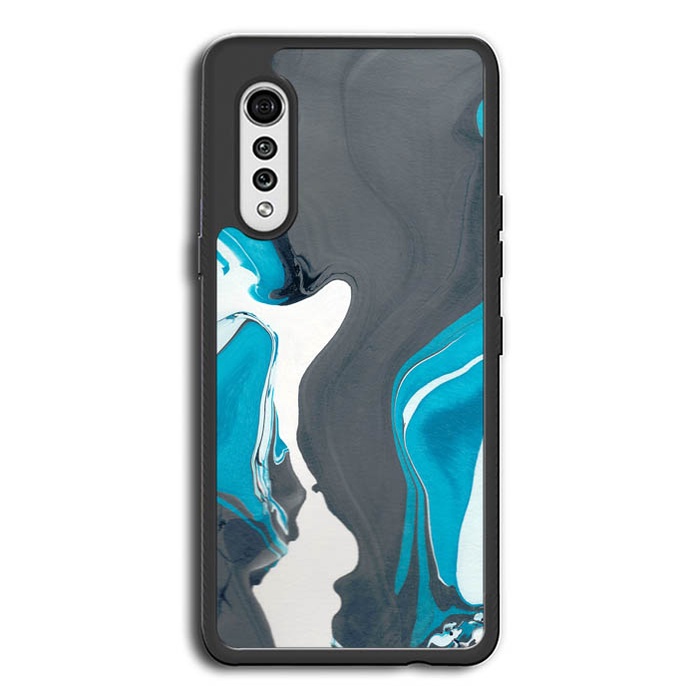 Hardcase Casing Hp Case LG Velvet V60 V50 V40 ThinQ 5G Marble Pattern Glacier YD0187