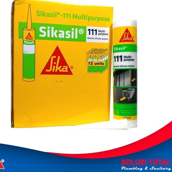 

SikaSil 111 Multipurpose White Putih Silicone Sealant Silen 300ml