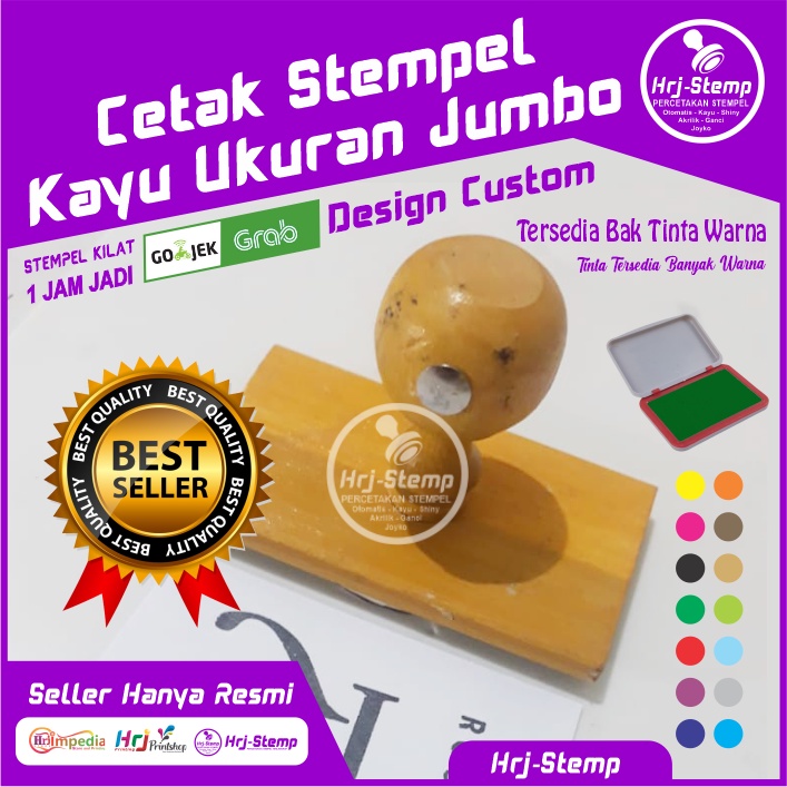

Cetak Stempel Kayu Ukuran Jumbo | Cetak Stempel Kayu Design Custom Suka-Suka Ukuran Besar
