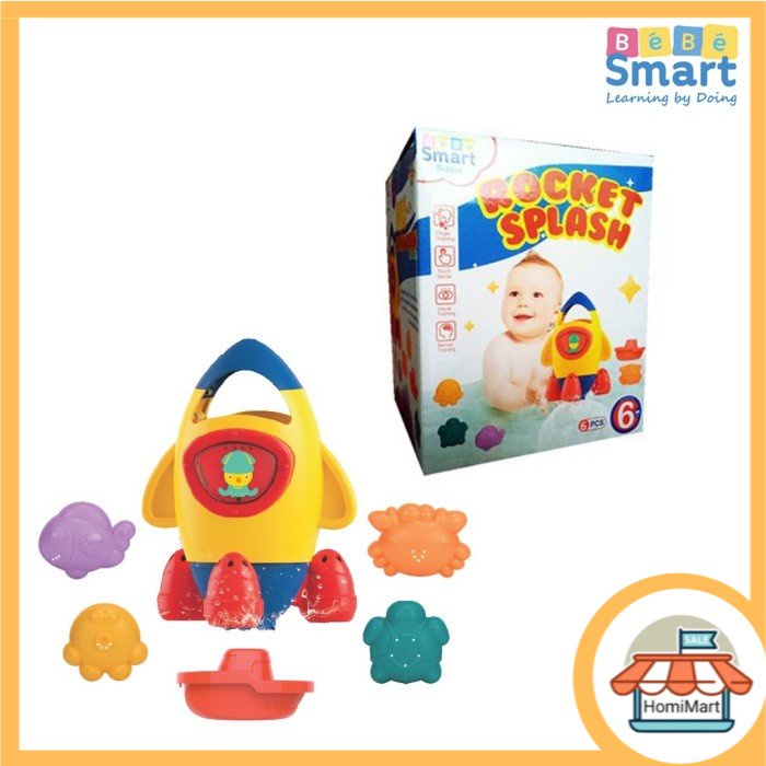 homimart I BEBE SMART MAINAN MANDI ANAK ROCKET SPLASH BATH TOYS