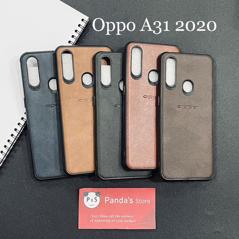 Leather Case Oppo A31 Softcase Kulit Elegan Casing Slim Fit