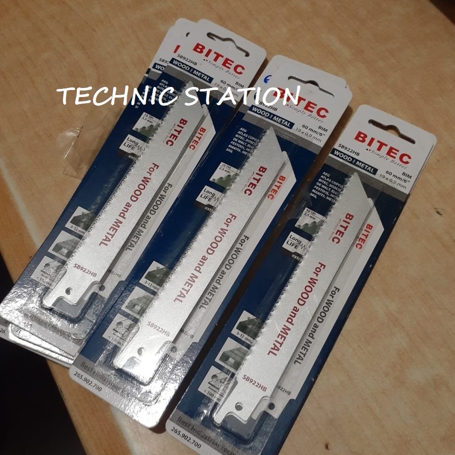 Mata Saw Blade BITEC Mata Reciprocating kayu besi SB922HB murah