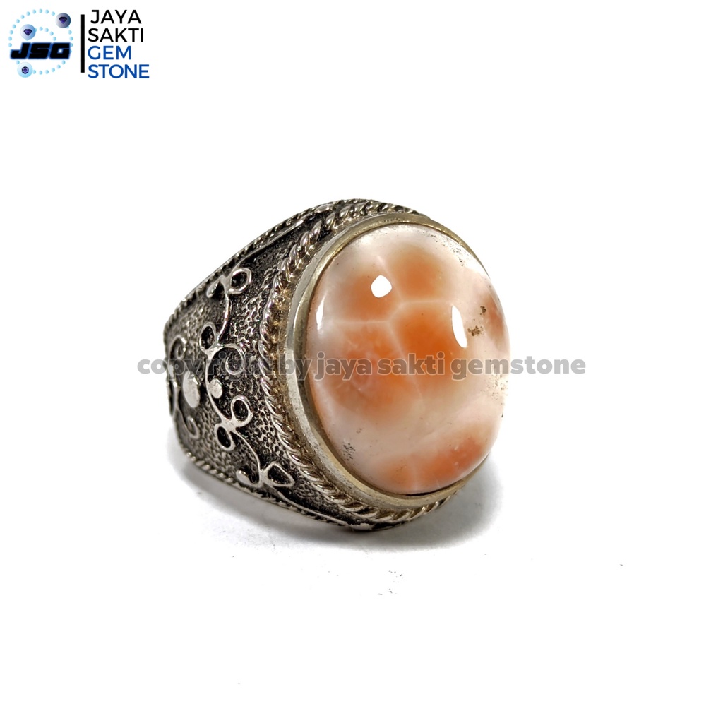 Natural Batu Akik Thomsonite Tumpang Hanoman TH08