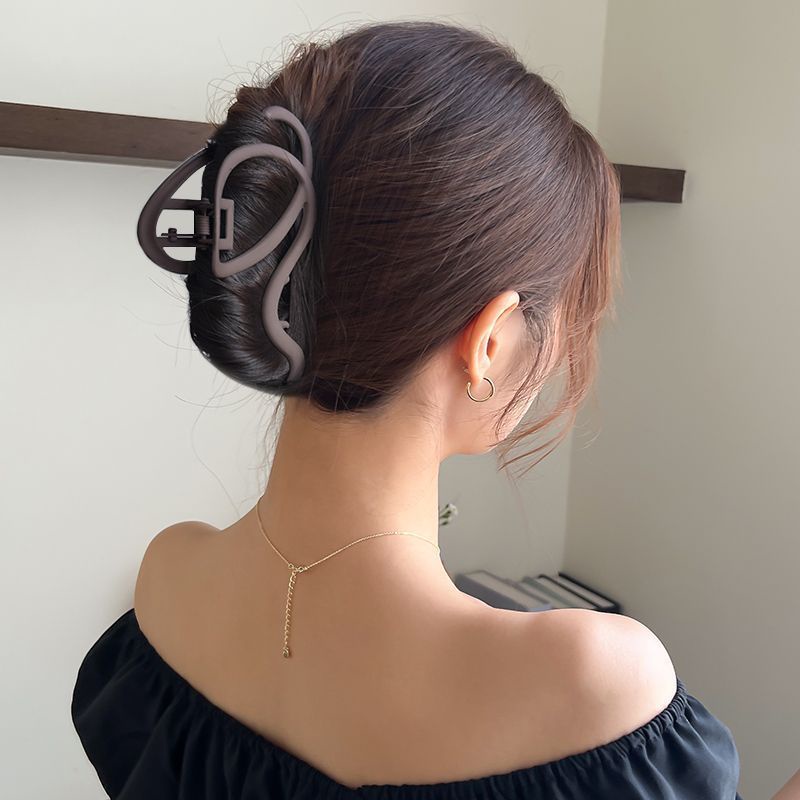 Jepit Rambut Bentuk Q Bahan Metal Untuk Wanita