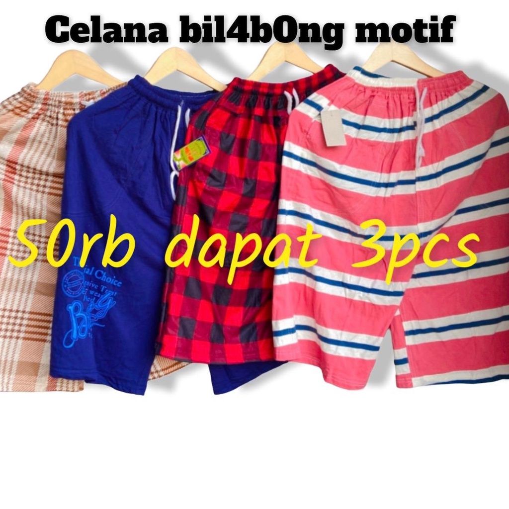 PAKET USAHA 50 dapat 3 CELANA JUMBO BIL4b0ng MOTIF BB 90kg